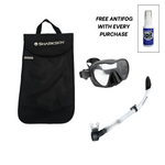 SHARKSKIN ADULT MASK & COMFORT SNORKEL SET WITH MESH BAG & ANTIFOG