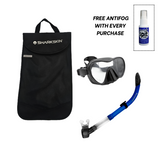 SHARKSKIN ADULT MASK & COMFORT SNORKEL SET WITH MESH BAG & ANTIFOG