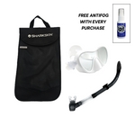 SHARKSKIN ADULT MASK & COMFORT SNORKEL SET WITH MESH BAG & ANTIFOG