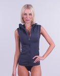 T2 CHILLPROOF FULL ZIP VEST WITH HOOD - WOMENS