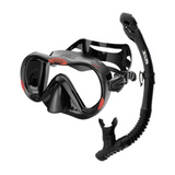 SEAC BIS BOSS MASK & REVERSE DRY SNORKEL SET