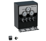 REMOTE FILLING PANEL DOUBLE PRESSURE GAUGE WITH VALVES AND FILL WHIPS