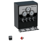 REMOTE FILLING PANEL DOUBLE PRESSURE GAUGE WITH VALVES AND FILL WHIPS